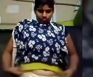 Tamil young girl showing her hot body in imo video call