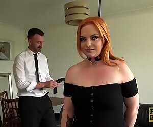 Huge ass Harley Morgan spanked and disciplined by dom Pascal