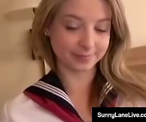 Wet Chinese Noodle Fucks US School Girl Sunny Lane!