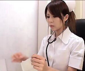 Jepang Perawat Handjob dengan Hattings Sarung Tangan